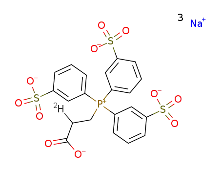 Molecular Structure of 115524-86-2 (C<sub>21</sub>H<sub>15</sub><sup>(2)</sup>HO<sub>11</sub>PS<sub>3</sub><sup>(3-)</sup>*3Na<sup>(1+)</sup>)