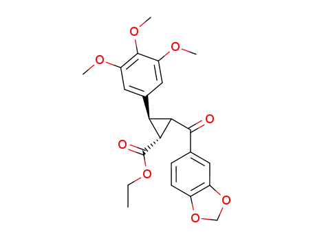 ethyl 2-(3,4-methylenedioxybenzoyl)-3-(3,4,5-trimethoxyphenyl)-cyclopropanecarboxylate
