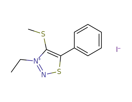 3-Ethyl-4-methylsulfanyl-5-phenyl-[1,2,3]thiadiazol-3-ium; iodide