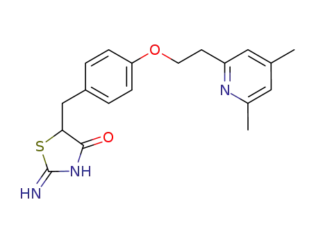 5-{4-[2-(4,6-Dimethyl-pyridin-2-yl)-ethoxy]-benzyl}-2-imino-thiazolidin-4-one