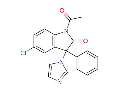 1-Acetyl-5-chloro-3-imidazol-1-yl-3-phenyl-1,3-dihydro-indol-2-one