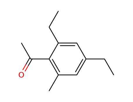 Molecular Structure of 103376-13-2 (2-Acetyl-3,5-diethyltoluol)