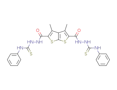 Molecular Structure of 152487-80-4 (3,4-dimethylthieno<2,3-b>thiophen-2,5-bis<N'-(N-phenylthiocarbamoyl)carbohydrazide>)