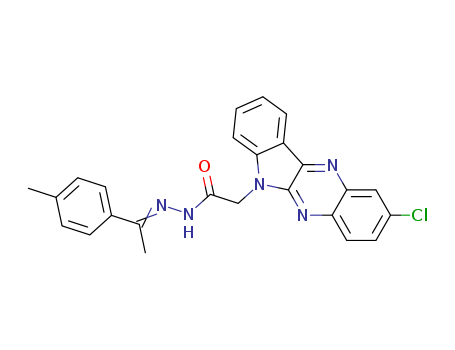 2-CHLORO-6H-INDOLO[2,3-B]QUINOXALINE-6-ACETIC ACID (1-(4-METHYLPHENYL)ETHYLIDENE)HYDRAZIDE