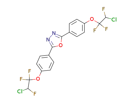 2,5-Bis-<4,4'-(1,1,2-trifluoro-2-chloroethoxy)phenyl>-1,3,4-oxadiazole