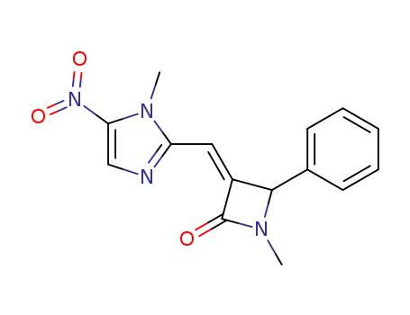 2-Azetidinone, 1-methyl-3-[(1-methyl-5-nitro-1H-imidazol-2-yl)methylene]-4-phenyl-, (Z)-