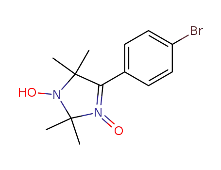 Molecular Structure of 84760-04-3 (1H-Imidazole,
4-(4-bromophenyl)-2,5-dihydro-1-hydroxy-2,2,5,5-tetramethyl-, 3-oxide)