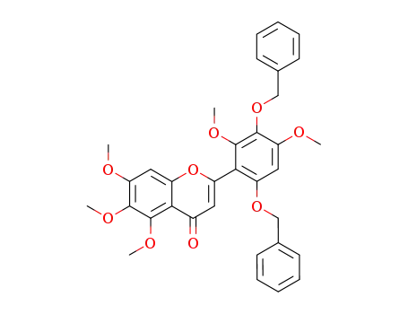 4H-1-Benzopyran-4-one,
2-[2,4-dimethoxy-3,6-bis(phenylmethoxy)phenyl]-5,6,7-trimethoxy-