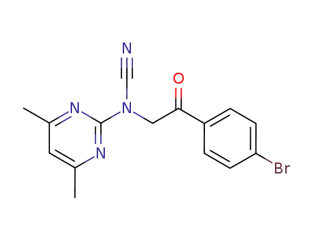 Cyanamide, [2-(4-bromophenyl)-2-oxoethyl](4,6-dimethyl-2-pyrimidinyl)-