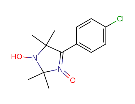 Molecular Structure of 84760-05-4 (1H-Imidazole,
4-(4-chlorophenyl)-2,5-dihydro-1-hydroxy-2,2,5,5-tetramethyl-, 3-oxide)