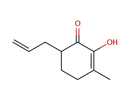 Molecular Structure of 90510-78-4 (2-Cyclohexen-1-one, 2-hydroxy-3-methyl-6-(2-propenyl)-)