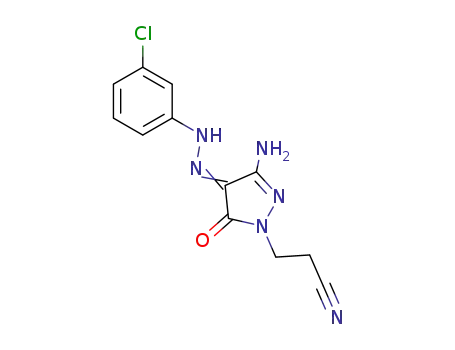 3-{3-Amino-4-[(3-chloro-phenyl)-hydrazono]-5-oxo-4,5-dihydro-pyrazol-1-yl}-propionitrile