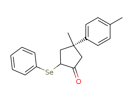 (R)-4-Methyl-2-phenylselanyl-4-p-tolyl-cyclopentanone