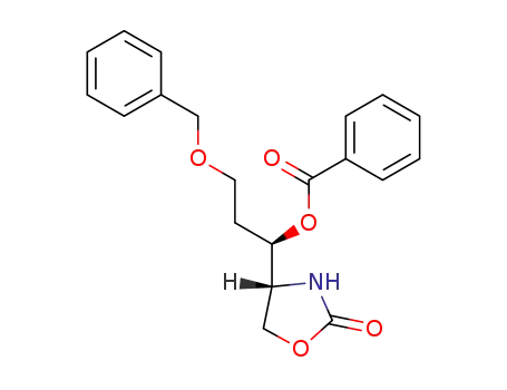 Benzoic acid (R)-3-benzyloxy-1-((R)-2-oxo-oxazolidin-4-yl)-propyl ester