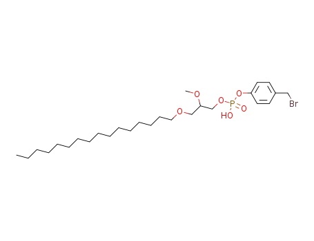 Phosphoric acid 4-bromomethyl-phenyl ester 3-hexadecyloxy-2-methoxy-propyl ester
