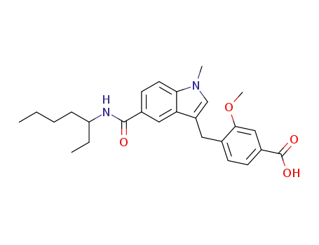 4-[5-(1-Ethyl-pentylcarbamoyl)-1-methyl-1H-indol-3-ylmethyl]-3-methoxy-benzoic acid