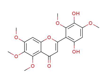 4H-1-Benzopyran-4-one,
2-(3,6-dihydroxy-2,4-dimethoxyphenyl)-5,6,7-trimethoxy-