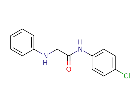 Molecular Structure of 116433-56-8 (Acetamide, N-(4-chlorophenyl)-2-(phenylamino)-)