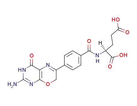 Molecular Structure of 85828-43-9 (N-<(2-amino-4-hydroxy-7,8-dihydro-8-oxa-6-pteridinyl)benzoyl>-L-glutamic acid)