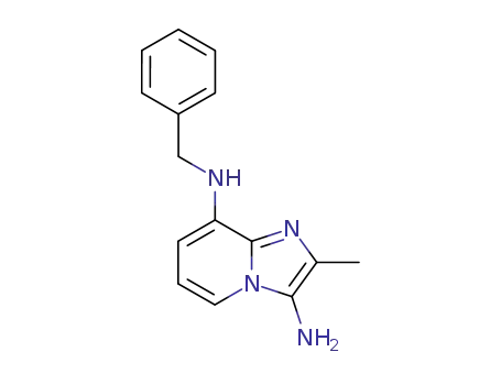 3-amino-2-methyl-8-<(phenylmethyl)amino>imidazo<1,2-a>pyridine