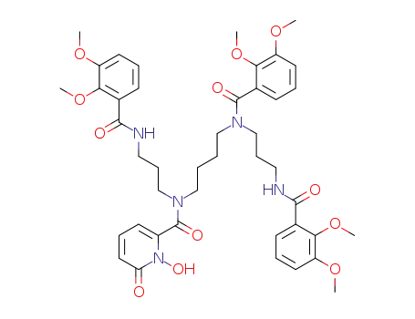 1-Hydroxy-6-oxo-1,6-dihydro-pyridine-2-carboxylic acid [3-(2,3-dimethoxy-benzoylamino)-propyl]-(4-{(2,3-dimethoxy-benzoyl)-[3-(2,3-dimethoxy-benzoylamino)-propyl]-amino}-butyl)-amide