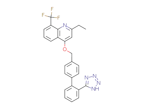2-Ethyl-4-[2'-(1H-tetrazol-5-yl)-biphenyl-4-ylmethoxy]-8-trifluoromethyl-quinoline