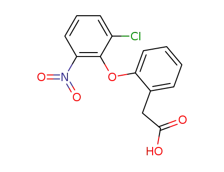 Molecular Structure of 93566-24-6 (Benzeneacetic acid, 2-(2-chloro-6-nitrophenoxy)-)