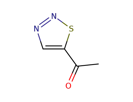 Molecular Structure of 136918-88-2 (Ethanone, 1-(1,2,3-thiadiazol-5-yl)- (9CI))