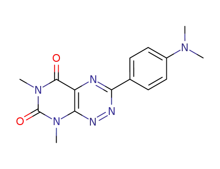 3-(4-dimethylamino-phenyl)-6,8-dimethyl-8<i>H</i>-pyrimido[5,4-<i>e</i>][1,2,4]triazine-5,7-dione