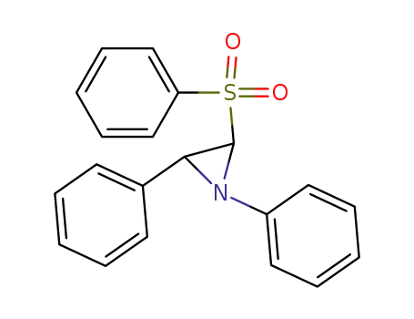 Aziridine, 1,2-diphenyl-3-(phenylsulfonyl)-