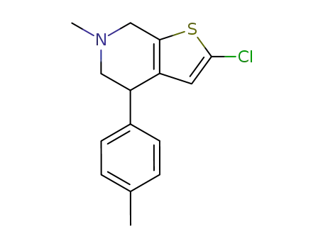 Thieno[2,3-c]pyridine,
2-chloro-4,5,6,7-tetrahydro-6-methyl-4-(4-methylphenyl)-