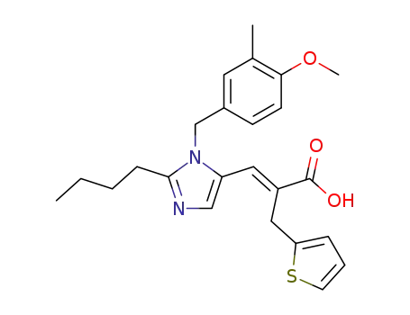 (E)-3-[2-n-butyl-1-{(4-methoxy-3-methylphenyl)methyl}-1H-imidazol-5-yl]-2-(thien-2-yl)methyl-2-propenoic acid