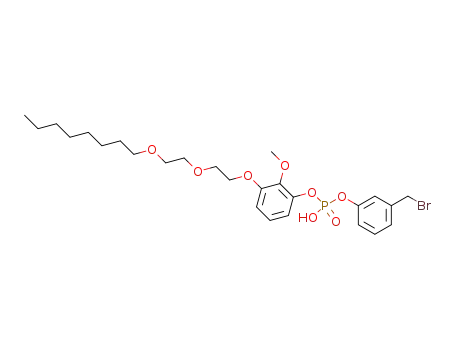 Phosphoric acid, mono[3-(bromomethyl)phenyl]
mono[2-methoxy-3-[2-[2-(octyloxy)ethoxy]ethoxy]phenyl] ester