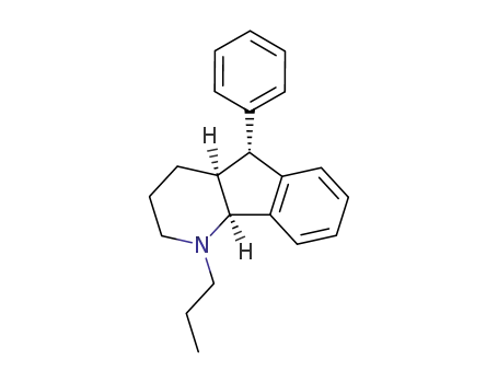 Molecular Structure of 88823-34-1 ((4aS,5R,9bS)-5-phenyl-1-propyl-2,3,4,4a,5,9b-hexahydro-1H-indeno[1,2-b]pyridine)