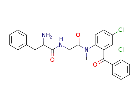 2-Amino-N-({[4-chloro-2-(2-chloro-benzoyl)-phenyl]-methyl-carbamoyl}-methyl)-3-phenyl-propionamide