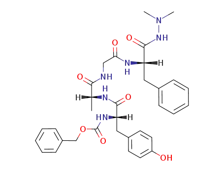 [(S)-1-[(R)-1-({[(S)-1-(N',N'-Dimethyl-hydrazinocarbonyl)-2-phenyl-ethylcarbamoyl]-methyl}-carbamoyl)-ethylcarbamoyl]-2-(4-hydroxy-phenyl)-ethyl]-carbamic acid benzyl ester