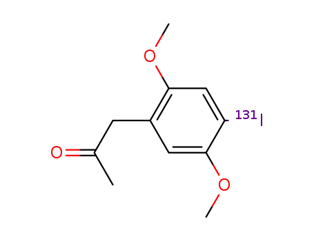 1-(4-<131I>iodo-2,5-dimethoxyphenyl)-2-propanone