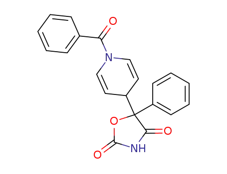 Molecular Structure of 74529-73-0 (5-<N-Benzoyl-1',4'-dihydropyridyl-(4)>-5-phenyl-2,4-oxazolidinedione)