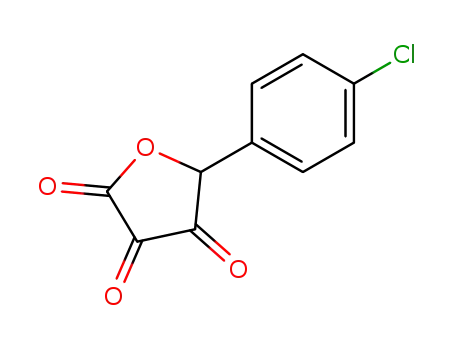 Molecular Structure of 68667-72-1 (2,3,4(5H)-Furantrione, 5-(4-chlorophenyl)-)