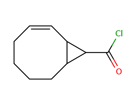 Molecular Structure of 28860-76-6 (Bicyclo[6.1.0]non-2-ene-9-carbonyl chloride (8CI,9CI))
