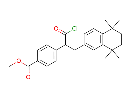 2-(4-Carbomethoxyphenyl)-3-(5,6,7,8-tetrahydro-5,5,8,8-tetramethyl-2-naphthyl)propionyl chloride