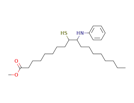methyl threo-10-anilino-9-mercaptooctadecanoate