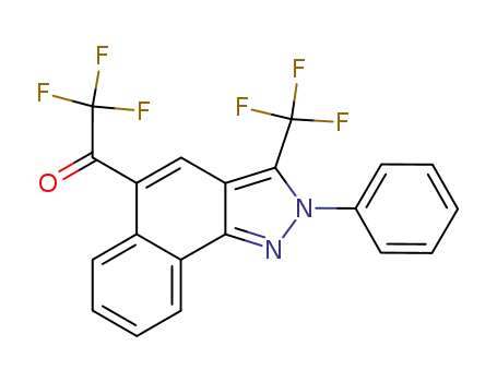 Molecular Structure of 129602-66-0 (2,2,2-trifluoro-1-(2-phenyl-3-(trifluoromethyl)-2H-benzo[g]indazol-5-yl)ethanone)