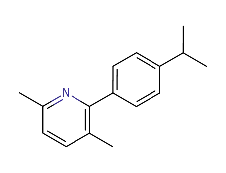 Molecular Structure of 73669-59-7 (2,5-dimethyl-6-(p-isopropylphenyl)pyridine)