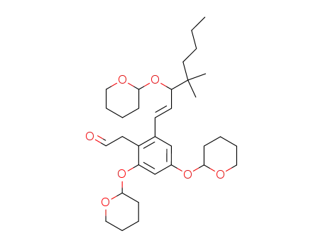 [2-[(E)-4,4-Dimethyl-3-(tetrahydro-pyran-2-yloxy)-oct-1-enyl]-4,6-bis-(tetrahydro-pyran-2-yloxy)-phenyl]-acetaldehyde