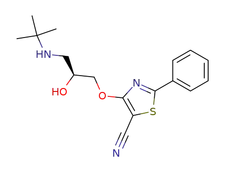 4-((S)-3-tert-Butylamino-2-hydroxy-propoxy)-2-phenyl-thiazole-5-carbonitrile