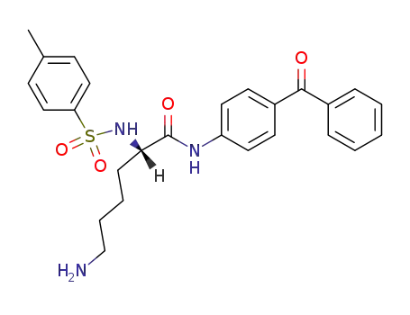 Molecular Structure of 103891-73-2 (Hexanamide,
6-amino-N-(4-benzoylphenyl)-2-[[(4-methylphenyl)sulfonyl]amino]-, (S)-)