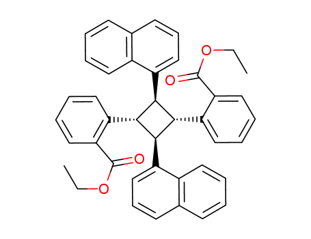 diethyl 2,2'-<t-2,t-4-di(naphthalen-1-yl)-cyclobutane-r-1,c-3-diyl>dibenzoate