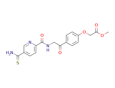 (4-{2-[(5-Thiocarbamoyl-pyridine-2-carbonyl)-amino]-acetyl}-phenoxy)-acetic acid methyl ester
