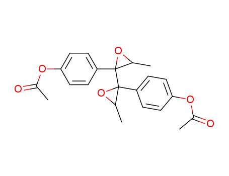 Molecular Structure of 82699-02-3 (2,3,4,5-bis(epoxy)-3,4-bis(4'-acetoxyphenyl)hexane)
